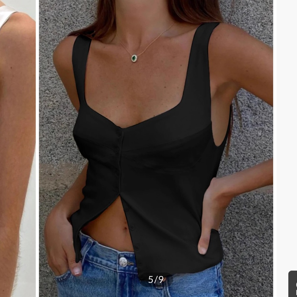 Black Sleeveless Top